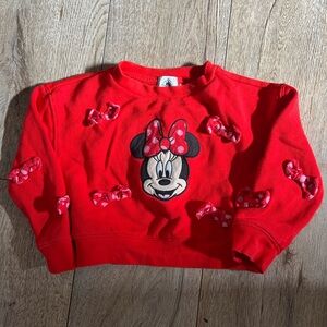 Red Minnie Mouse Kids Sweatshirt